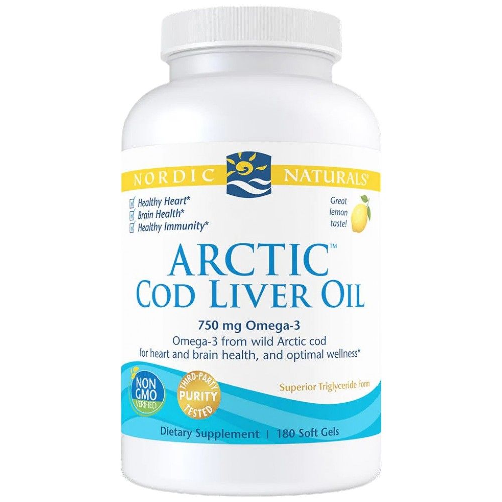 Olio di fegato di merluzzo artico 750 mg - 180 capsule gel