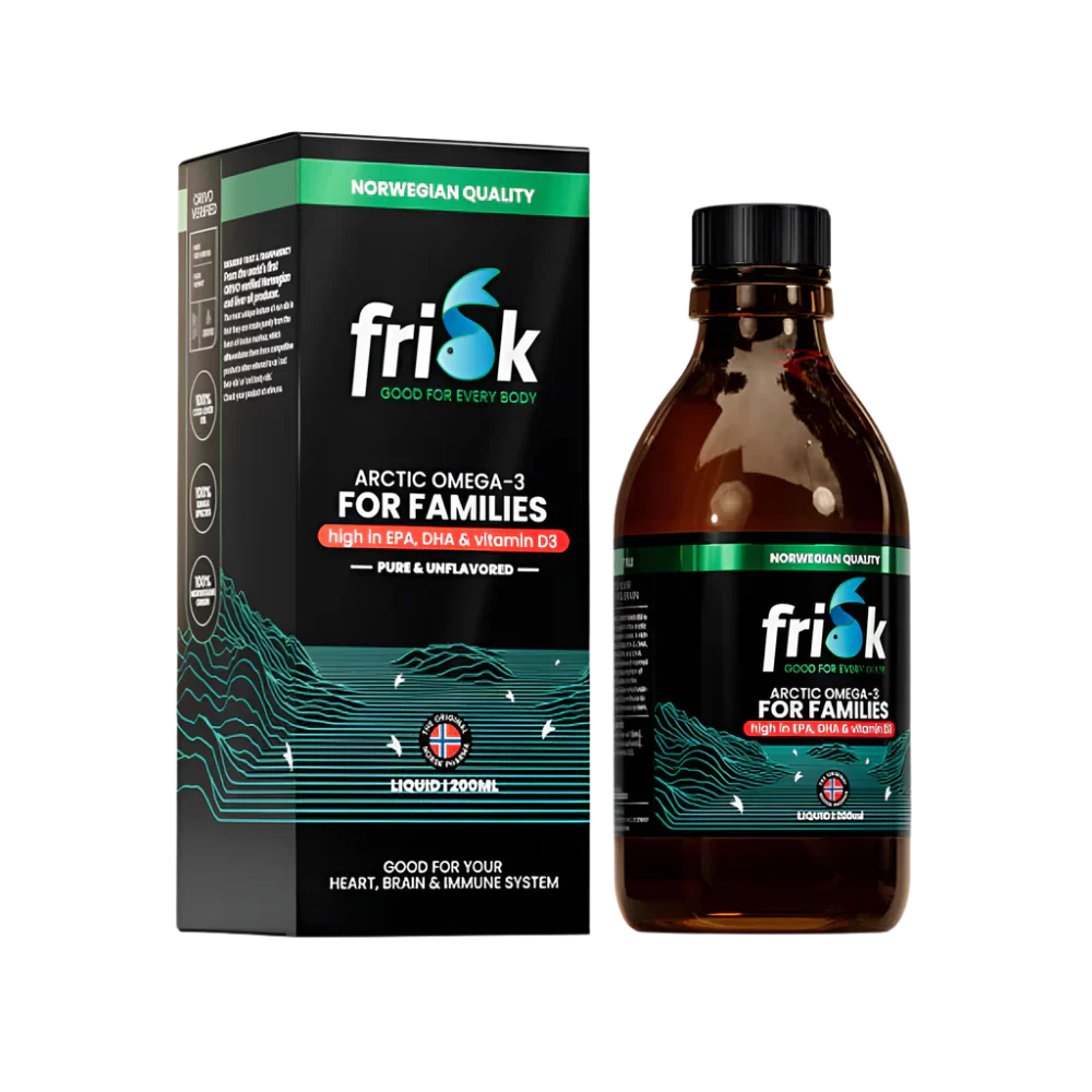 Arctic Liquid – Omega-3 liquido – Sapore naturale/100% Merluzzo selvatico norvegese – 200 ml