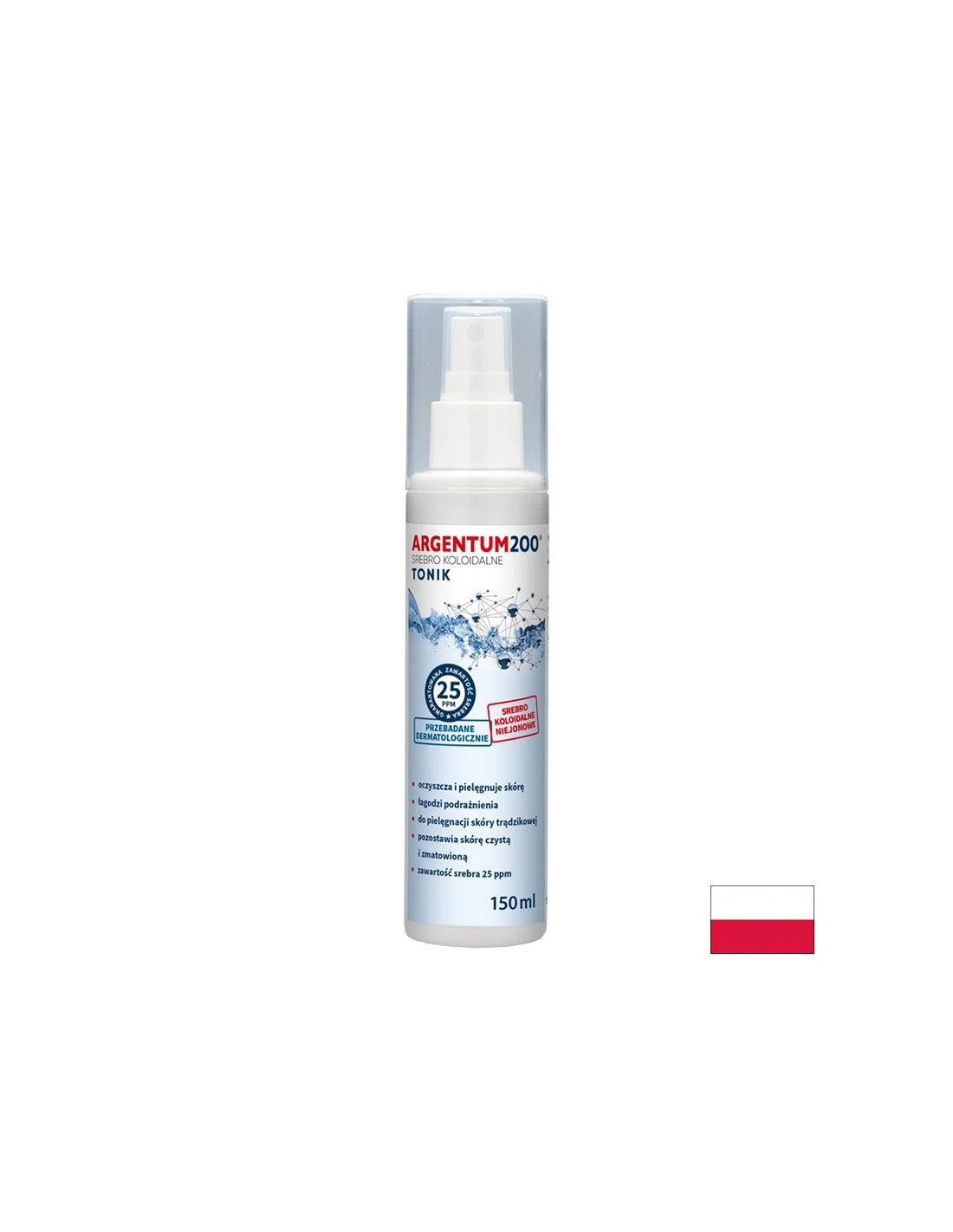 Argento colloidale Argentum 200 - 25ppm, spray da 150 ml