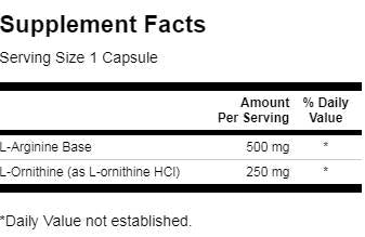 Arginina e Ornitina 100 capsule