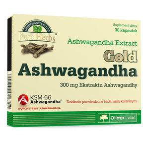 GOLD Ashwagandha KSM-66 Premium - 30 capsules - Nutra Best Europe