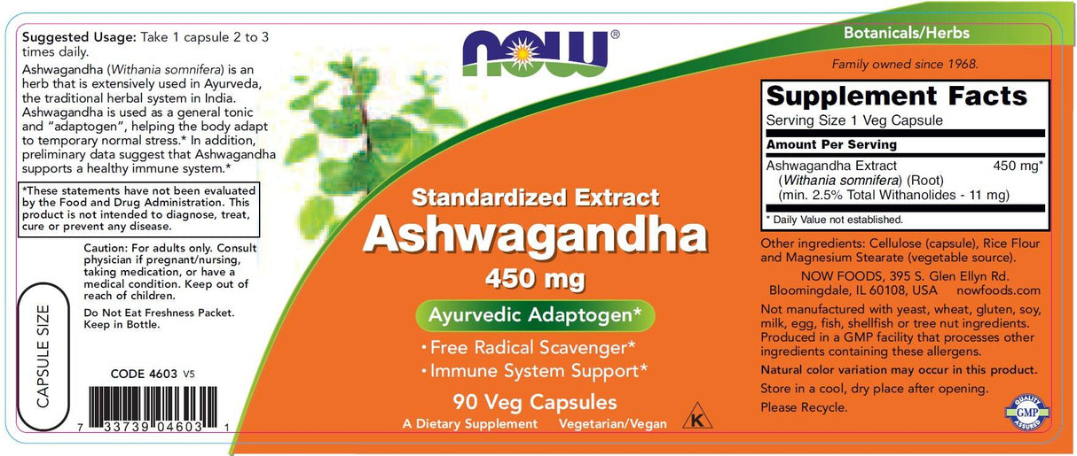 Estratto di Ashwagandha 450 mg - 90 capsule