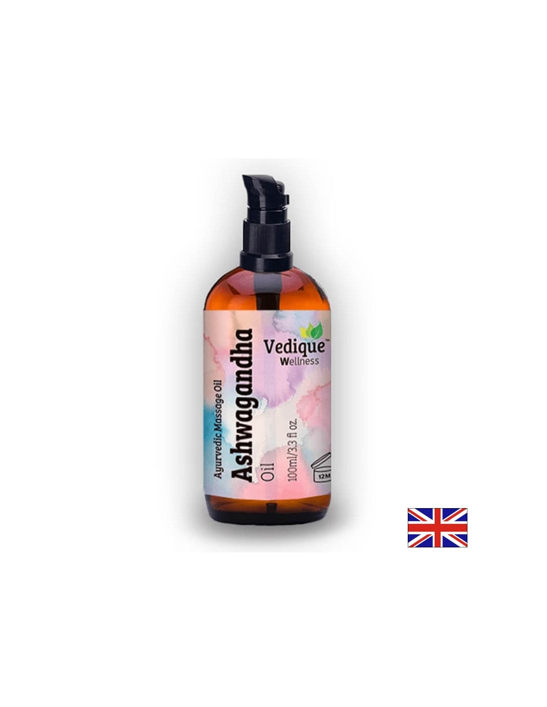 Olio da massaggio Ashwagandha (Ashwaganha) - rilassa i muscoli ed energizza, 100 ml