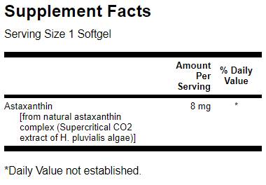 Astaxantina 8 mg 30 capsule gel