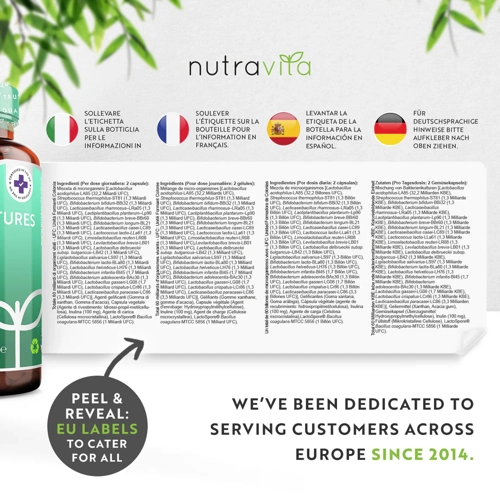 Synbiotic 30 miliardi, 21 ceppi /60 capsule, 60 giorni /