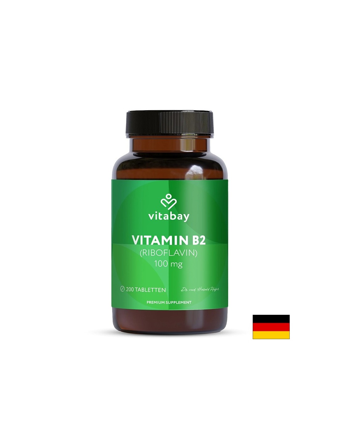 Sistema energetico e nervoso - Vitamina B2 (Riboflavina), 100 mg x 200 compresse