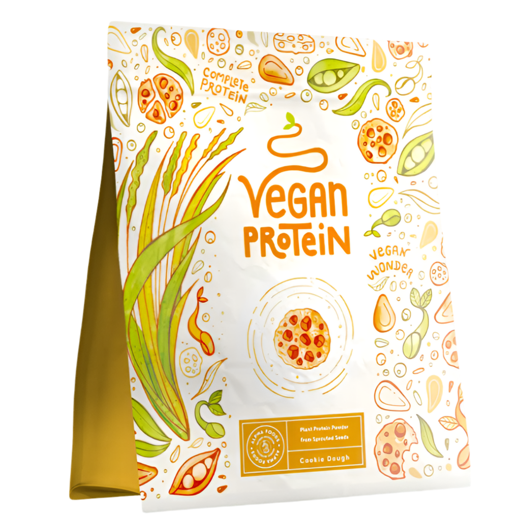 Proteina vegana - sapore di pasta per biscotti (600 g) di alfa alimenti