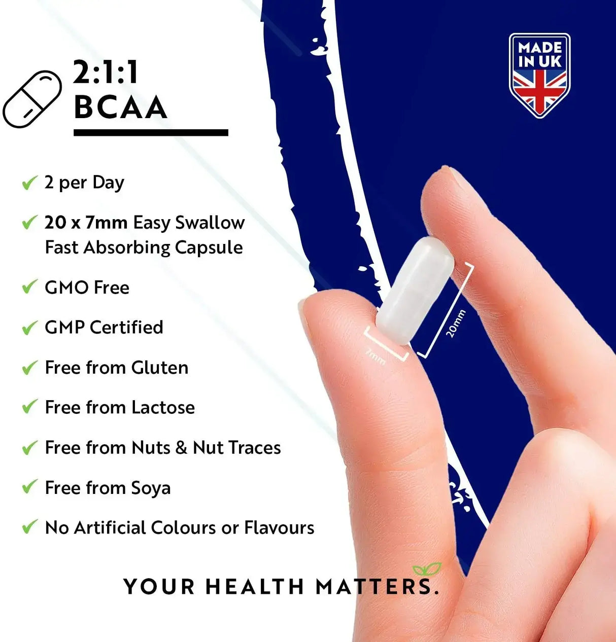 BCAA (2:1:1) con vitamine B6 & B12 - 180 Vcaps. <tc>Nutravita</tc>