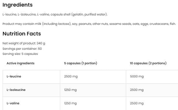 BCAA 5000 - 150 capsule
