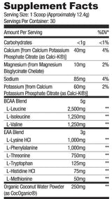 BCAA + EAA | con elettroliti & Acqua di cocco - 357~378 grammi