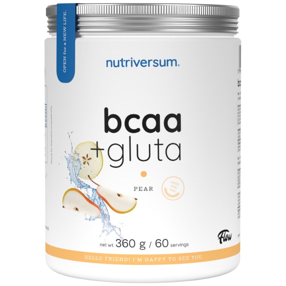 BCAA + Gluta in polvere | Flusso: 360 grammi