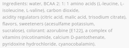 Bevanda energetica BCAA - 250 ml