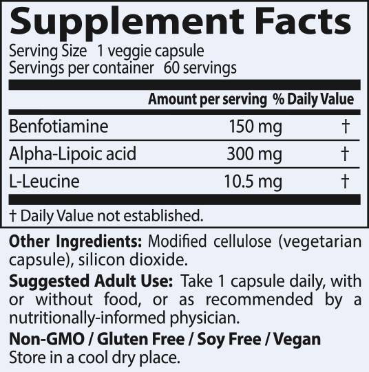 BEST Benfotiamina 150 mg + Acido alfa lipoico 300 mg - 60 capsule