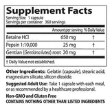 BEST Betaina HCL 650 mg/con pepsina & Bitter alla genziana - 360 capsule