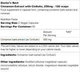MIGLIORE Estratto di cannella con CinSulin 250 mg - 120 capsule
