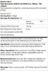 MIGLIOR CoQ10 con Bioperine 100 mg - 120 capsule gel