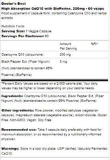 MIGLIOR CoQ10 con Bioperine 200 mg - 180 capsule