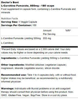 MIGLIOR L-Carnitina Fumarato 855 mg - 180 capsule