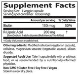 BEST Acido R-Lipoico/NA-R-ALA stabilizzato 200 mg - 60 capsule