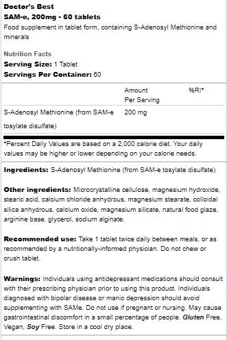 BEST SAMe 200 mg - 60 Compresse