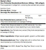 BEST Saw Palmetto 320 mg - 180 capsule di gel