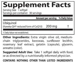 MIGLIOR Ubichinolo Kaneka QH 200 mg - 30 capsule di gel