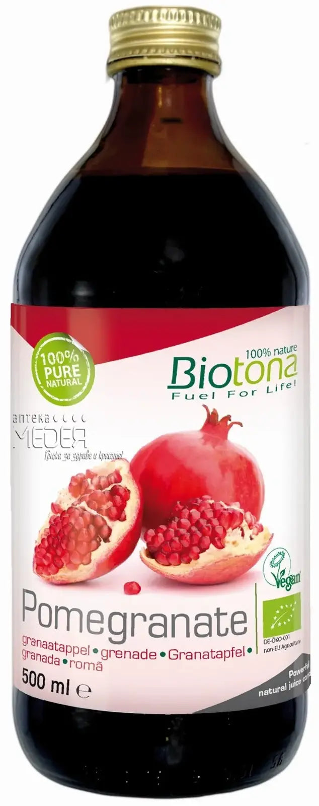 BIOTON | <tc>Biotona</tc> SUCCO BIO DA CONCENTRATO DI MELOGRANO 500ML