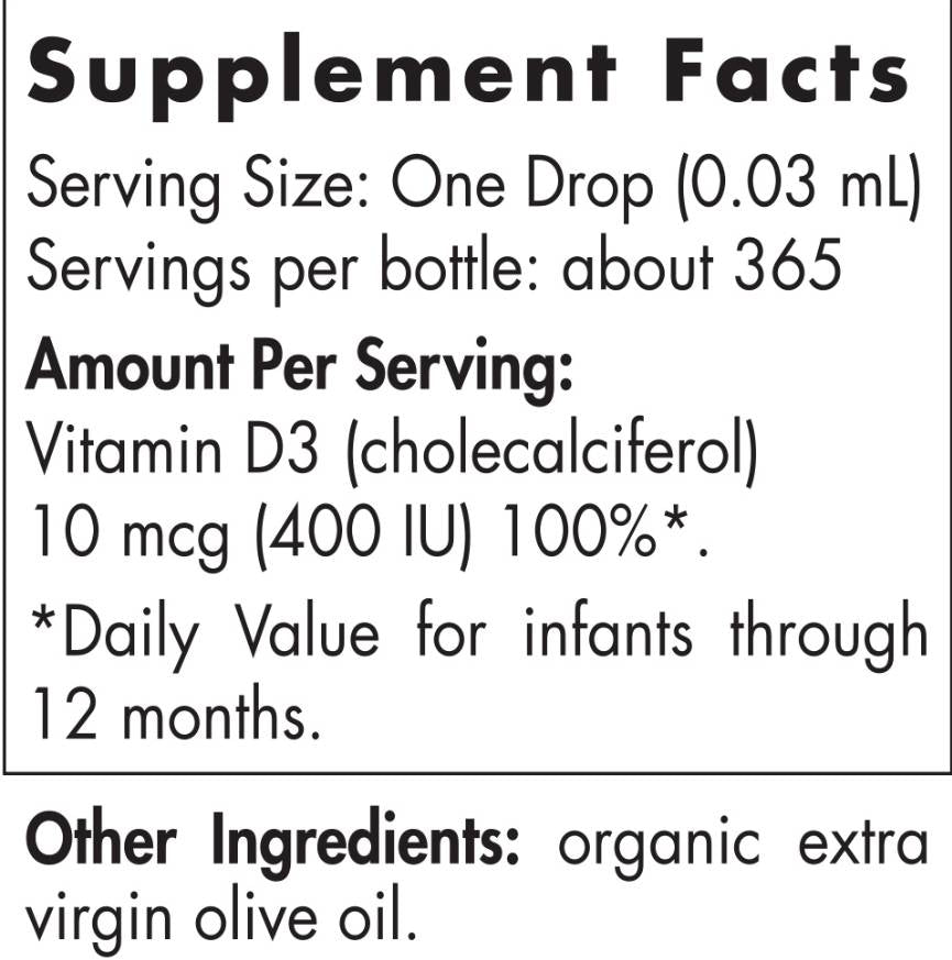 Vitamina D3 per neonati 400 UI - 11 ml