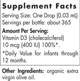 Vitamina D3 per neonati 400 UI - 11 ml