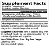 Bacopa con Synapsa 320 mg - 60 capsule