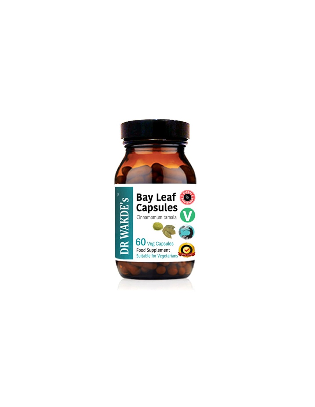 Foglia di alloro/Ayurveda indiano alloro, 60 capsule DR WAKDE's