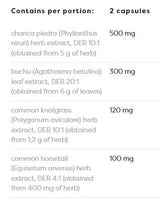 Supporto renale a base di erbe | Tratto urinario sano - 120 capsule