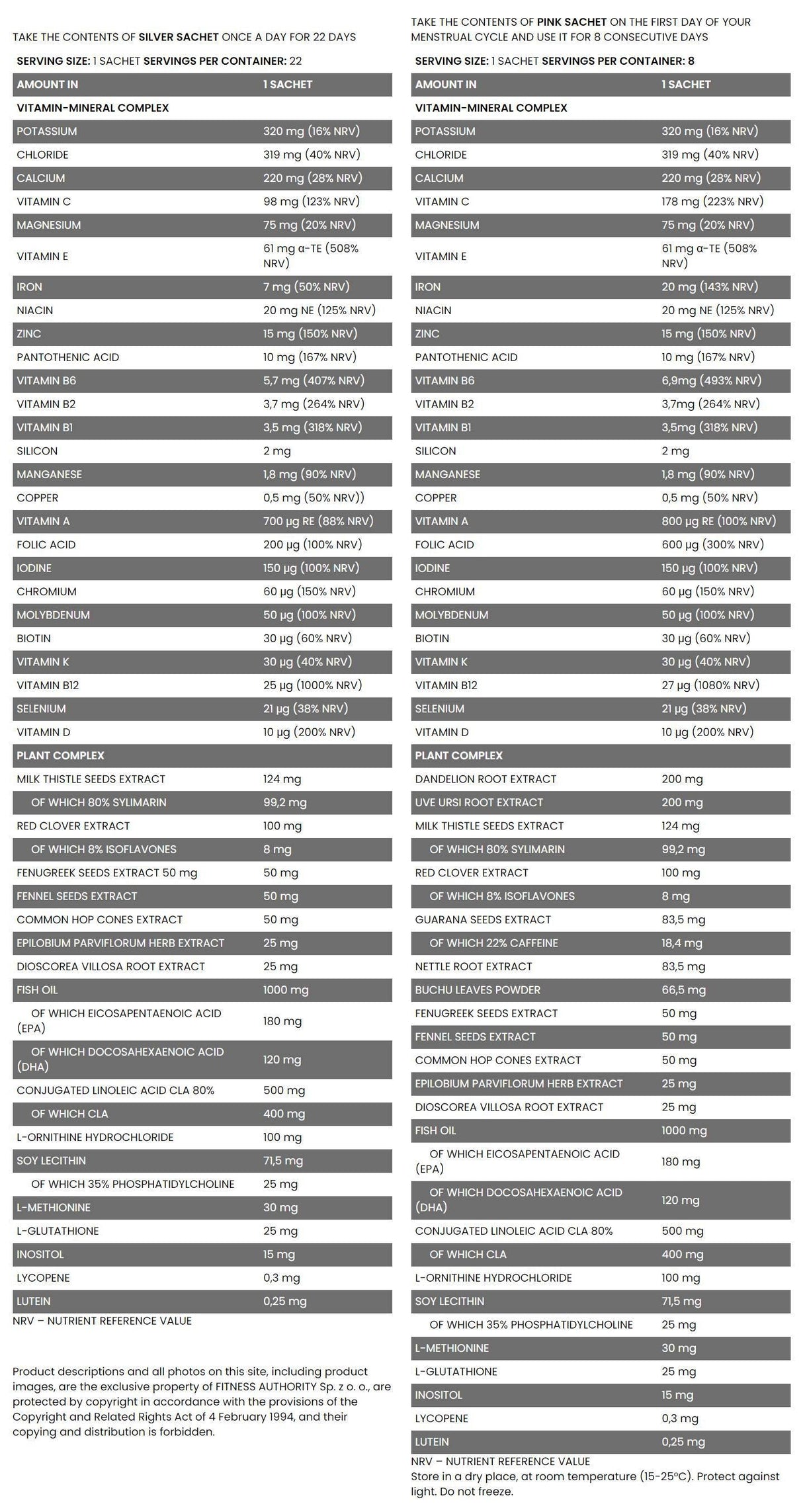 Elisir di bellezza - Supporto femminile | Formula multivitaminica completa per i giorni del ciclo mestruale - 22 + 8 pacchetti