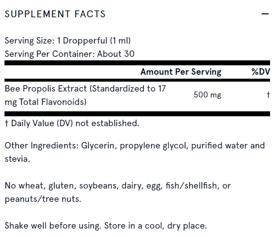 Propoli d'api 500 mg - Propoli d'api - 29,6 ml