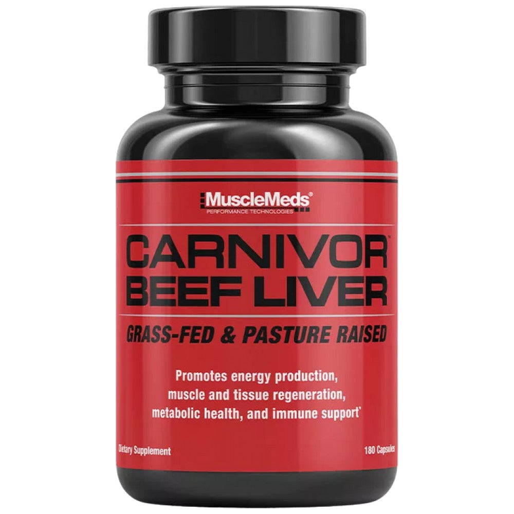 Fegato di manzo | Allevato ad erba & Allevato al pascolo - 180 capsule