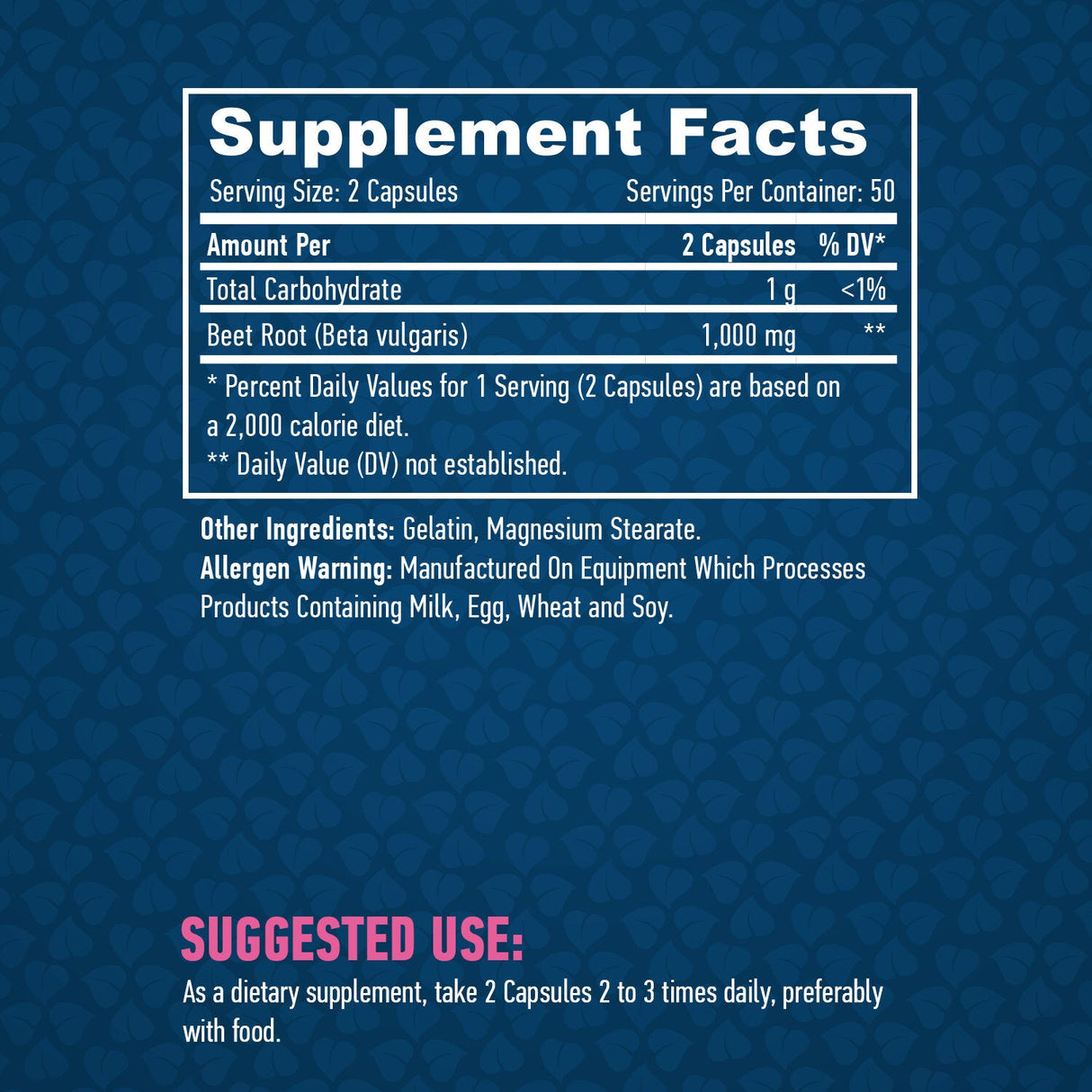 Radice di barbabietola /Beta Vulgaris/ 500mg/100 Caps