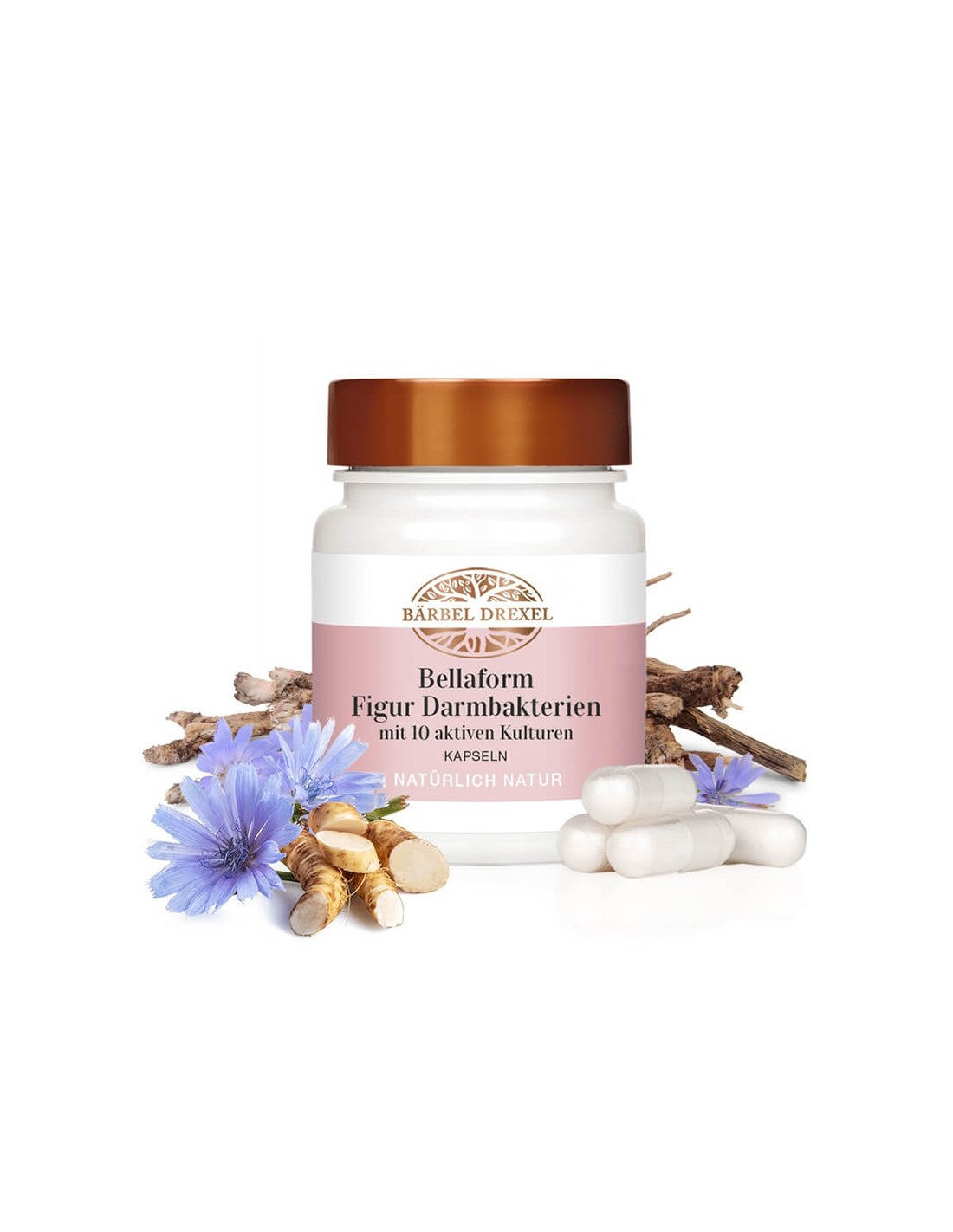 Miscela probiotica, fibre & cromo per una figura snella - Bellaform, 6 miliardi di probiotici attivi, 30 capsule
