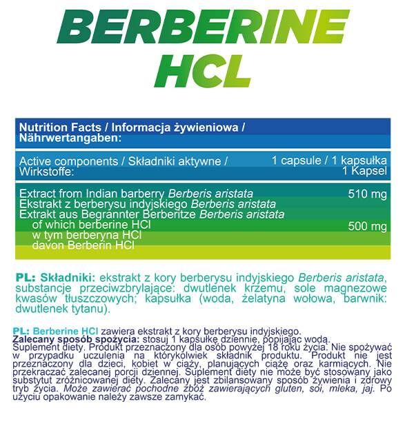 Berberina HCl 510 mg | Estratto di Crespino Indiano - 90 capsule