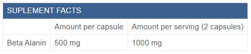 Beta Alanina 1000 - 120 capsule
