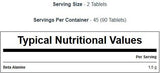Aminoacido Beta-Alanina 90 compresse