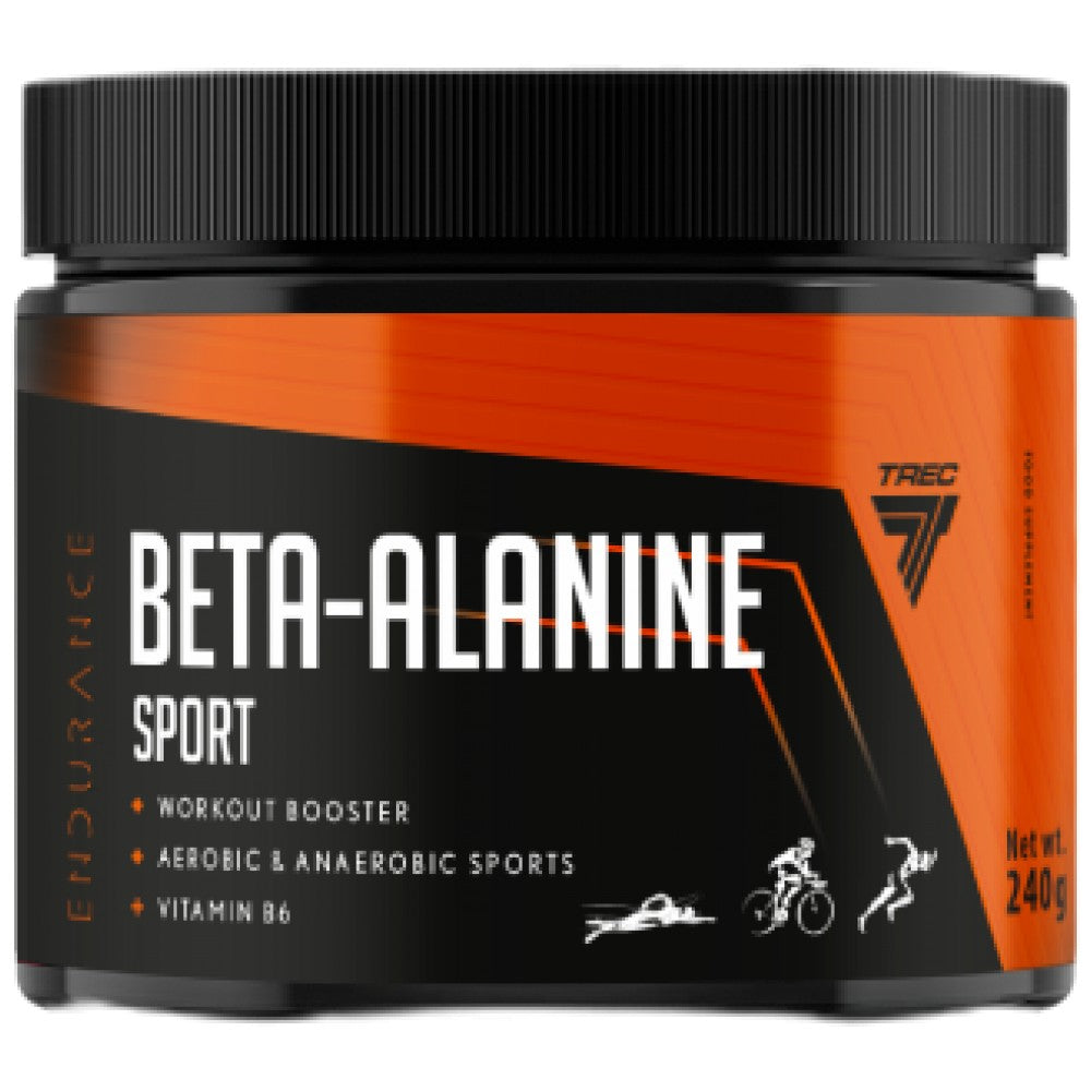 Polvere sportiva di resistenza alla beta-alanina | con vitamina B6 - 240 grammi