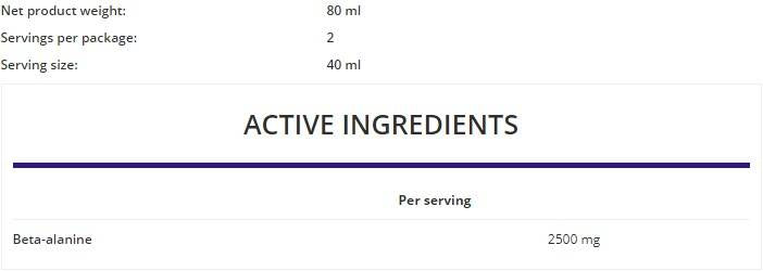 Beta-Alanina Shot 80 ml