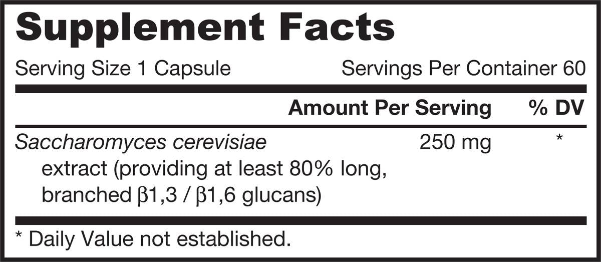 Beta Glucano 250 mg - 60 capsule