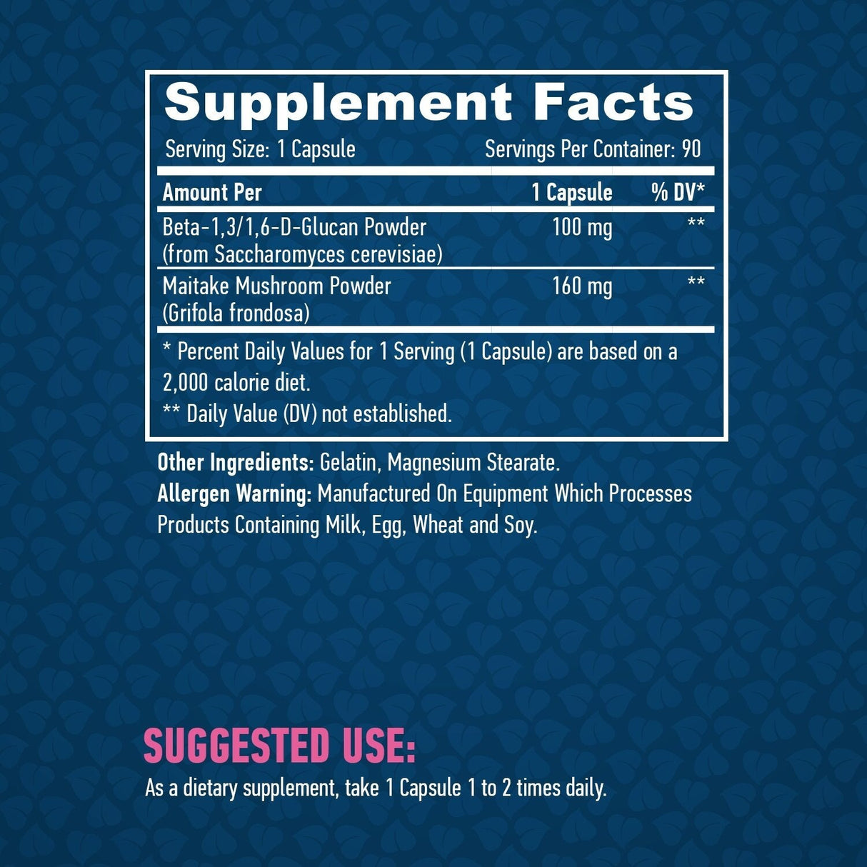 Beta Glucano 100mg/90 Capsule