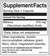 Frutti di Mirtillo 470 mg - 100 capsule