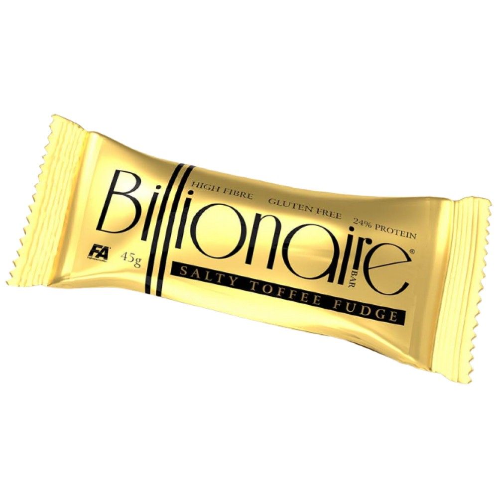 Bar del miliardario | Barretta proteica ad alto contenuto di fibre ~ Senza glutine ~ - 45 grammi