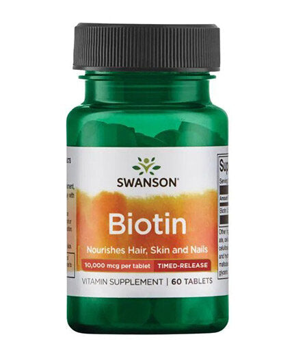Biotina 10.000 mcg | Rilascio temporizzato - 60 compresse