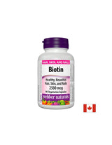 Biotina/Biotina, 2500 µg, 90 capsule <tc>Webber Naturals</tc>
