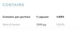 Biotina 2500 mcg - 60 capsule