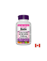 Biotina Extra Forte/Biotina extra forte, 10000 mcg, 45 capsule <tc>Webber Naturals</tc>